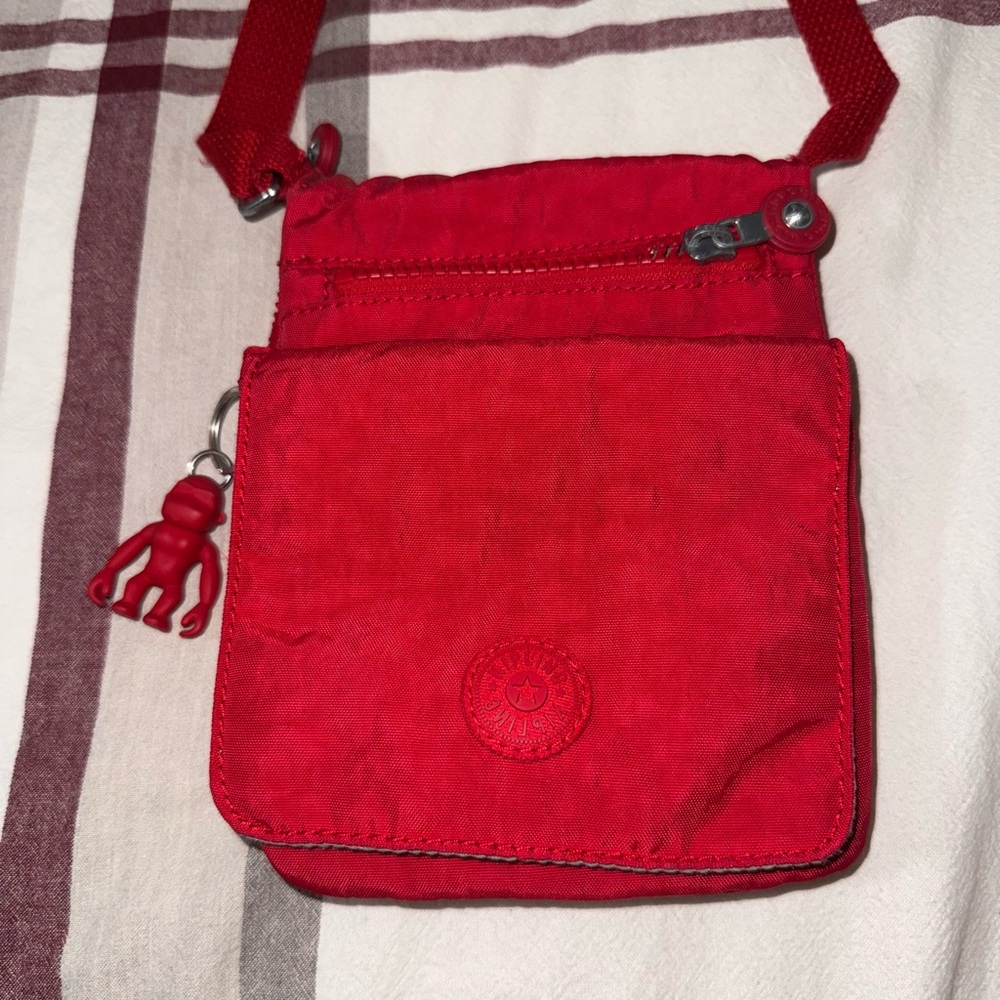 Kipling Vibrant Red Crossbody Bag